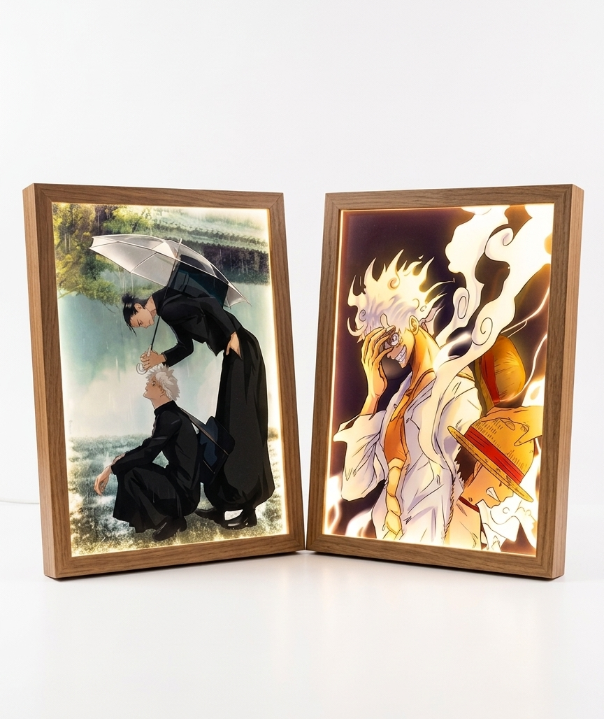 Premium Bundle - One Piece + Jujutsu Kaisen LED Bilderrahmen - boxyos